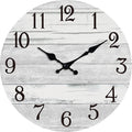 KECYET Wall Clock Battery Operated 18 Inch Large Gray Silent Non Ticking by KECYETWALLCLOCK