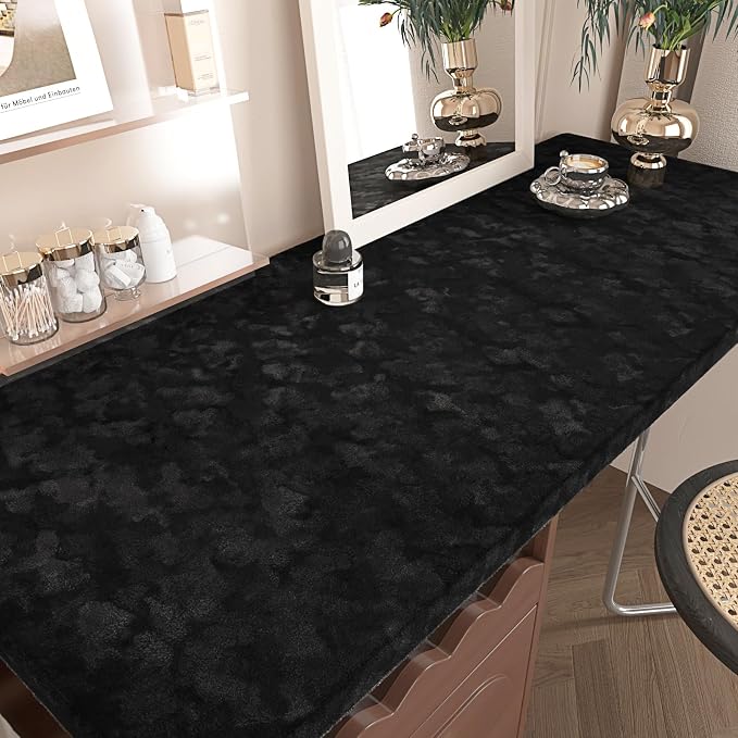 Wallercity Black Flocking Fabric Contact Paper - Image 2