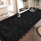 Wallercity Black Floral Velvet Peel and Stick Wallpaper Soft Flocking Fabric - Image 2