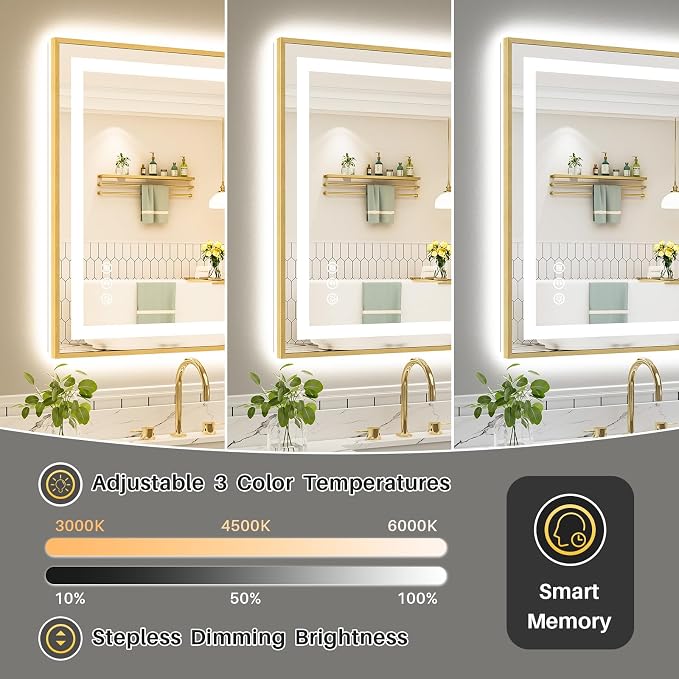 84x40 Inch LED Bathroom Mirror - Image 5