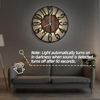 LEIKE Large Wall Clocks with Night Light Battery Operated, Silent Non Ticking - Image 5