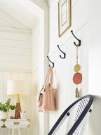 Amerock H55465MB | Adare Double Prong Decorative Wall Hook | Matte Black Hook - Image 9