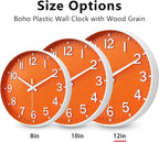 HZDHCLH Wall Clocks Battery Operated, Wall Clock Orange, 12 inch Wall Clock - Image 5