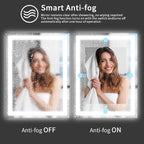 Koonmi 32"x24" LED Mirror for Bathroom, 90CRI Anti-Fog Vanity Mirror - Image 2