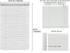 YIIBAII Mini Blinds Suitable for 40" W x 64" H Windows 1" Aluminum Horizontal - Image 6