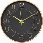 HZDHCLH Modern Wall Clocks Battery Operated, 10 inch Black and Gold Clock - Image 8