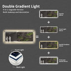 Bathroom Mirror with Lights, 96x36 Inch Gradient Front and Backlit Big Lighted - Image 4