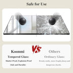Koonmi Black Mirrors for Wall, 36x60 Inch Bathroom Mirror, Rectangular Wall - Image 5