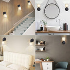 Wall Sconces Set of 2, Matte Black Vanity Lights - Image 6
