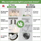 Zarbitta 2-Light Bathroom Light Fixtures, Brushed Nickel Vanity Light, Modern - Image 2