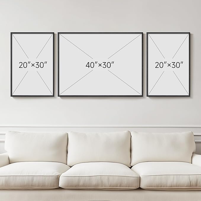 Extra Large Framed Modern Luxury Abstract Wall Art - Image 3