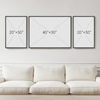 Extra Large Framed Modern Luxury Abstract Wall Art - Image 3