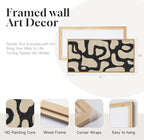Framed Abstract Neutral Horizontal Wall Art - Image 4
