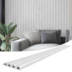 Art3d 8-Pack 96 x 6in. WPC Acoustic Slat Wall Panel by Art3d