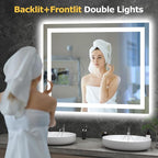 Hivone 40X32 LED Bathroom Mirror - Image 2