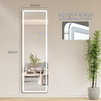 Koonmi LED Full Length Mirror, Lighted Floor Mirrors - Image 8