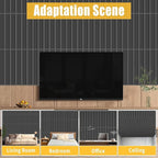 20 Pack 3D PVC Fluted Slat Wall Panels 12x12 Inch Covers 20 Sq.Ft Black - Image 6