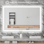Koonmi 55"x30" LED Mirror for Bathroom, 90CRI Anti-Fog Vanity Mirror - Image 7