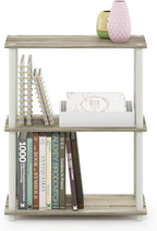 Furinno TURN-N-TUBE Storage Shelves, 3-Tier Book Shelf, Corner Shelf, Toolless - Image 3