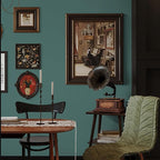 Dimoon 236''x17.7'' Blue Peel and Stick Wallpaper Contact Paper Modern Self - Image 2