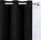 LEMOMO Blackout Curtains 42 x 63 inch/Black Curtains Set of 2 Panels/Thermal - Image 6
