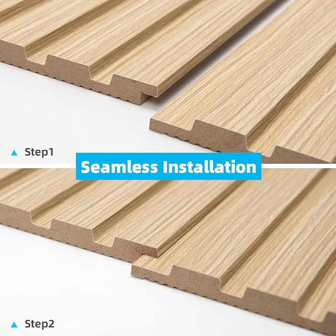 Art3d 6-Piece Wood Slat Panels for Stylish Interior Decor and Ceiling Decoration - Image 7
