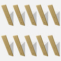 Homeforia Gold Wall Coat Hooks, High End White Wood & Gold Metal Wall Mounted by Homeforia
