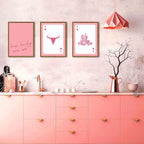 Pink Western Wall Art, How Lucky are We Wall Decor Picture Southwestern Cowgirl - Image 5