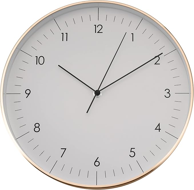 LUUK LIFESTYLE Silent Quartz wall Clock, Nordic and Minimalist Design, Interior by LUUKLIFESTYLE