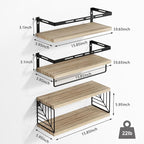 Fixwal Bathroom Shelves Over Toilet, Floating Shelves Wall Mounted - Image 3