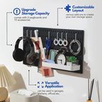 Keepo Peg Board Wall Organizer – Plastic Pegboard Panels, Modular Peg Board - Image 2