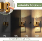 L LOHAS LED Night Lights Plug into Wall, 2 Pack Mini Dimmable Night Light - Image 4