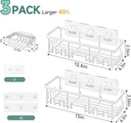 Veken Shower Caddy 3-Pack, Advanced Rustproof Design, No Drilling Adhesive - Image 5
