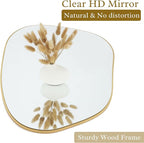 PERFNIQUE Irregular Wall Mirror Asymmetrical Mirror, Decorative Modern Wall - Image 2