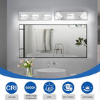 IZORRO LED Modern Bathroom Lights Fixtures, Chrome Acrylic Wall Lighting - Image 4