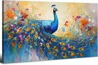 Abstract Peacock Wall Art Colorful Peacock Pictures Wall Decor Abstract Bird by HOME