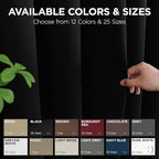 Joydeco Blackout Door Curtain for Doorway Privacy 78 Inches Long, Grommet - Image 7