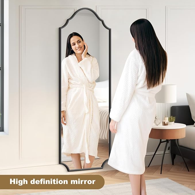 WallBeyond Arched Full Length Mirror Wall Mounted, Living Room, Hanging or - Image 6