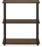 Furinno TURN-N-TUBE Storage Shelves, 3-Tier Book Shelf, Corner Shelf, Toolless - Image 4
