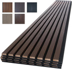 NeatiEase Wood Panels for Wall, 4-Piece 94.5" x 11" Soundproof Wood Slat Wall by NeatiEase