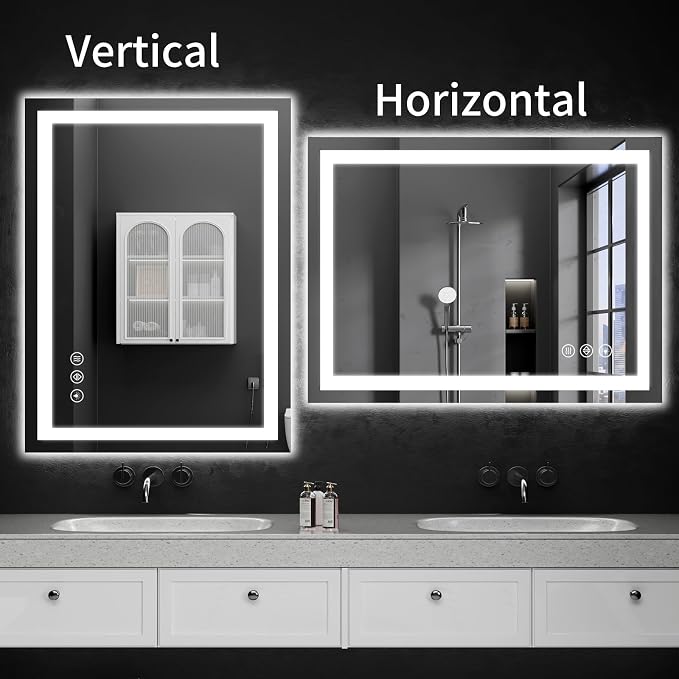 40"x30" LED Bathroom Mirror - Image 9