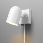 Globe Electric 65000146 1-Light Plug-in or Hardwire Wall Sconce, Matte White - Image 5