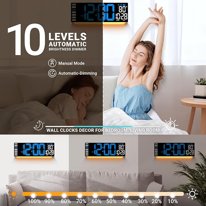 16.5" Large Digital Wall Clock - Image 6