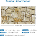 COMSTICKC 3D Faux Stone Wall Panels Peel and Stick, DIY UrltraLight PVC Fake - Image 5