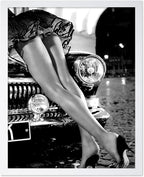 Poster Master Sexy Legs on Classic Car Poster by PosterMaster