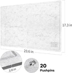 Lightomorrow Bulletin Board, 24 x 18 inches Felt Board Decorative Pin Board - Image 6