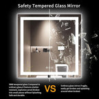 LOAAO 36X36 LED Bathroom Mirror - Image 8
