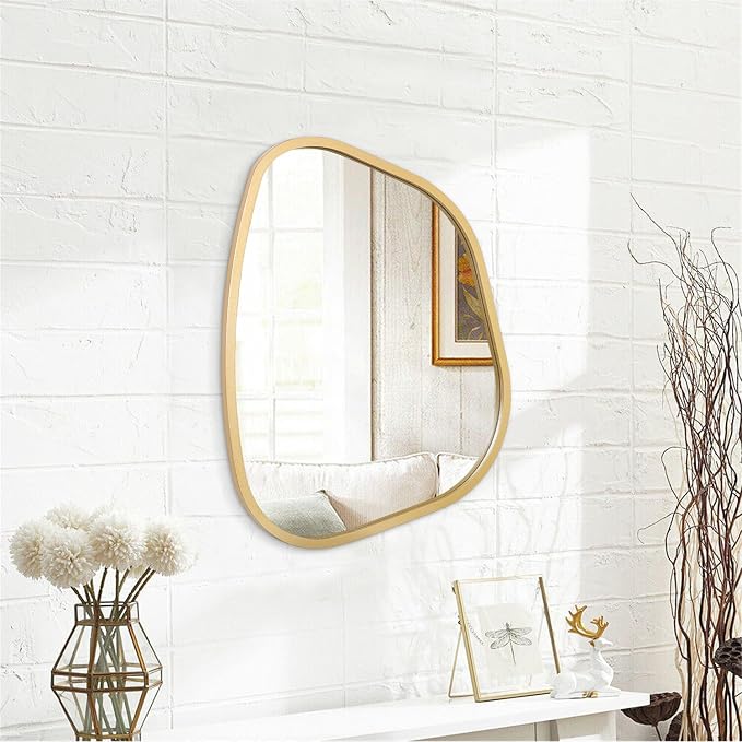 Irregular Asymmetrical Mirror Wall Mounted, Unique Vanity Mirror, Shaped - Image 2