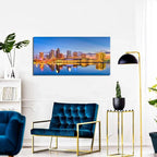 AIYISU Florida Wall Art Tampa Downtown Skyline Canvas Picture USA City - Image 6