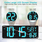 XREXS Large Digital Wall Clock - Image 3